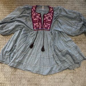 Free people size small blouse/ short dress.